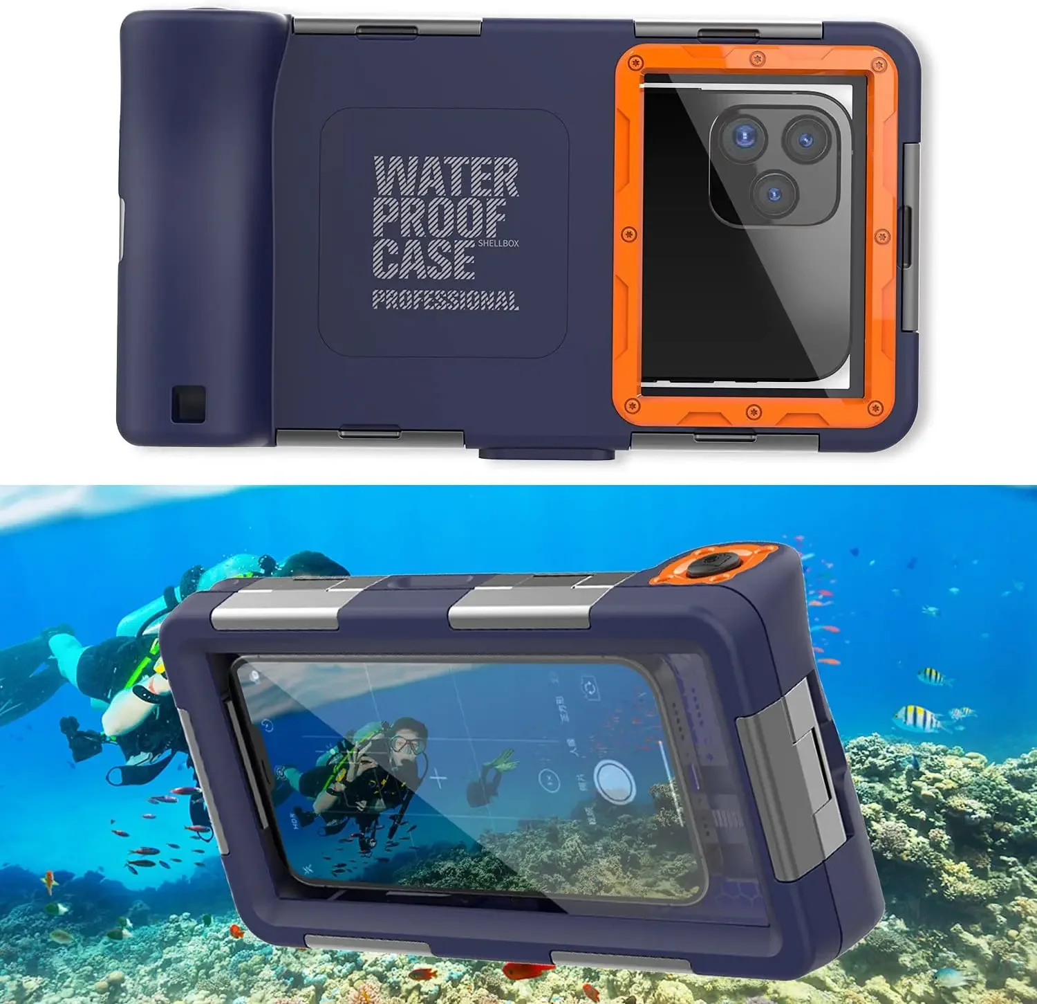 Professional 50ft Diving Waterproof Case for Samsung Galaxy S23 Ultra Universal Water proof Underwater Cover for S23 S22 Ultra
