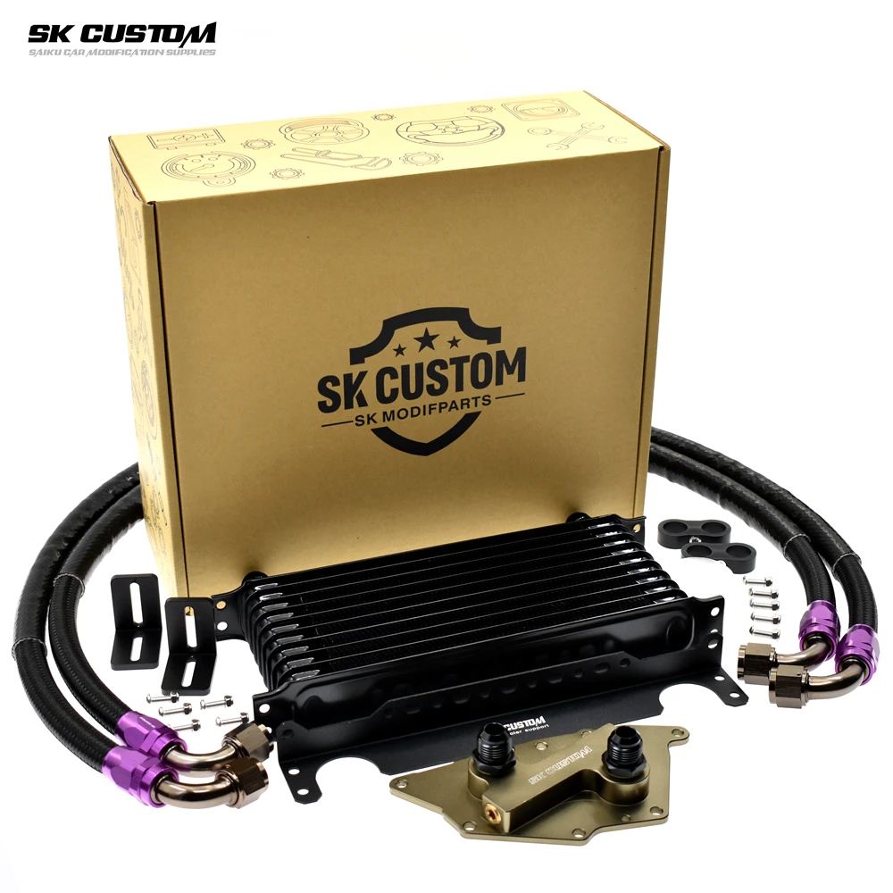 SK CUSTOM Oil Cooler Kit For BMW MINI F54 F55 F56 F60 B38 B48 Engine Oil Cooling Kit 1 Series X1X2 Car Modification Radiator Kit