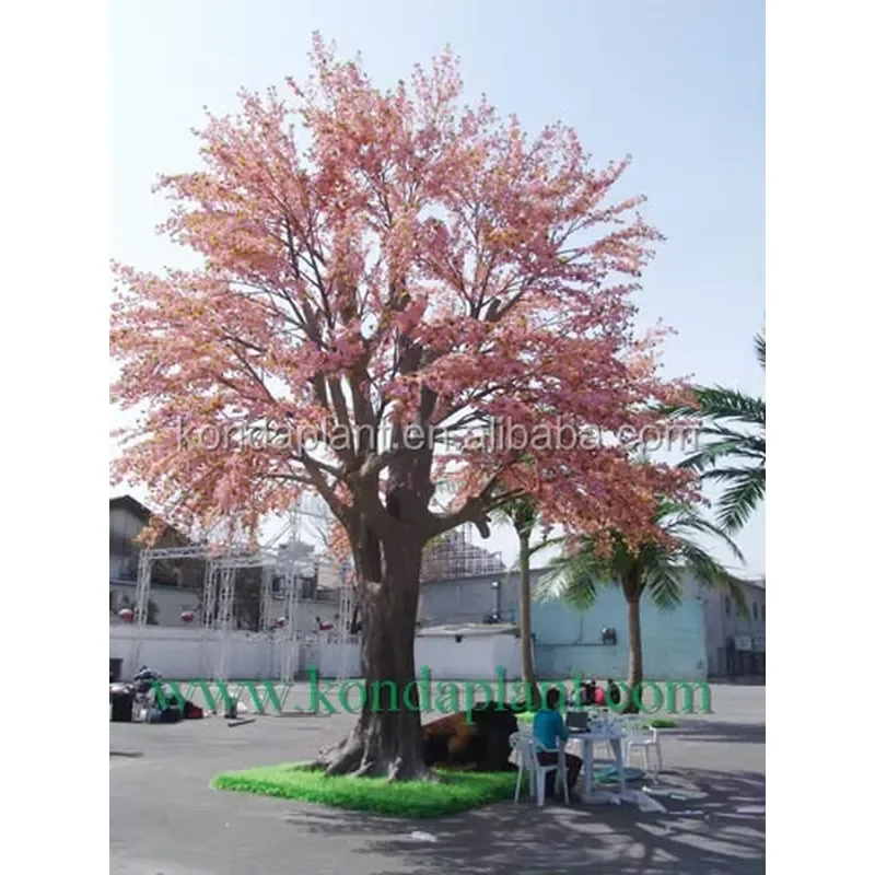 Picture 5: Artificial Cherry Blossom Tree for Big Plant Trees Wedding Decoration Plastic Flowering Tree for Event and Home Decor