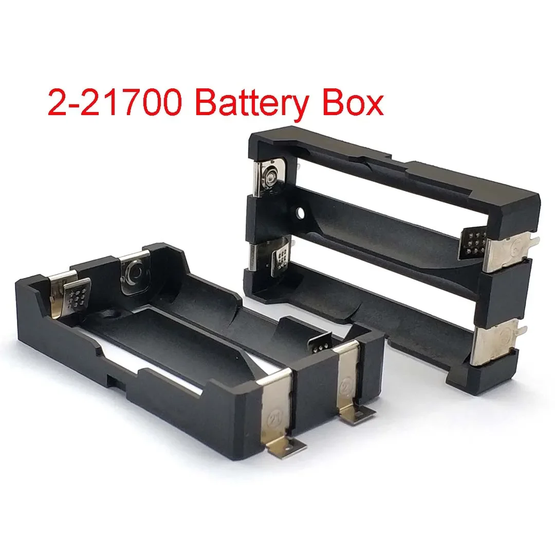 2 x 21700 Battery Holder SMT SMD THM Battery Box 21700 Storage Box 2S 21700 Battery Case