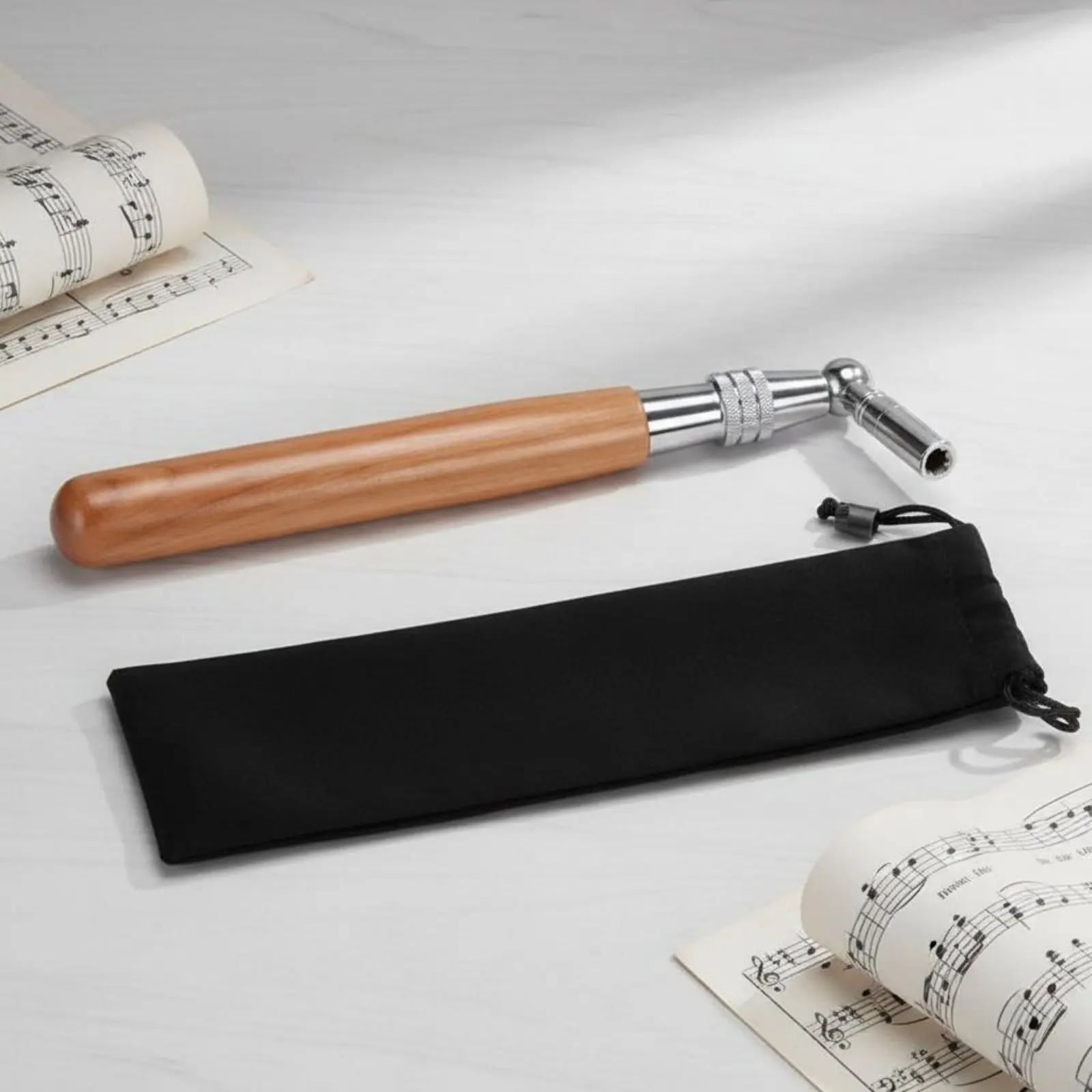 Piano Tuning Wrench Wood Handle Musical Instrument Accessory for Pianists