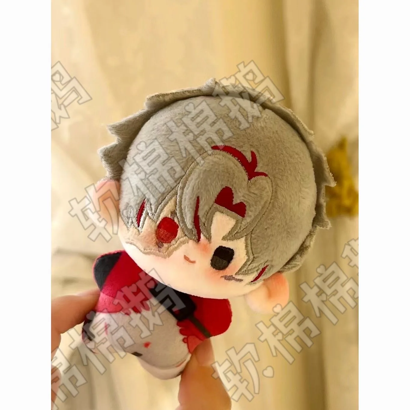 Mingchao 10 سنتيمتر المطبوعة ندبة تأثيري سمة أفخم دمية الإبداعية هدية التائه دمية