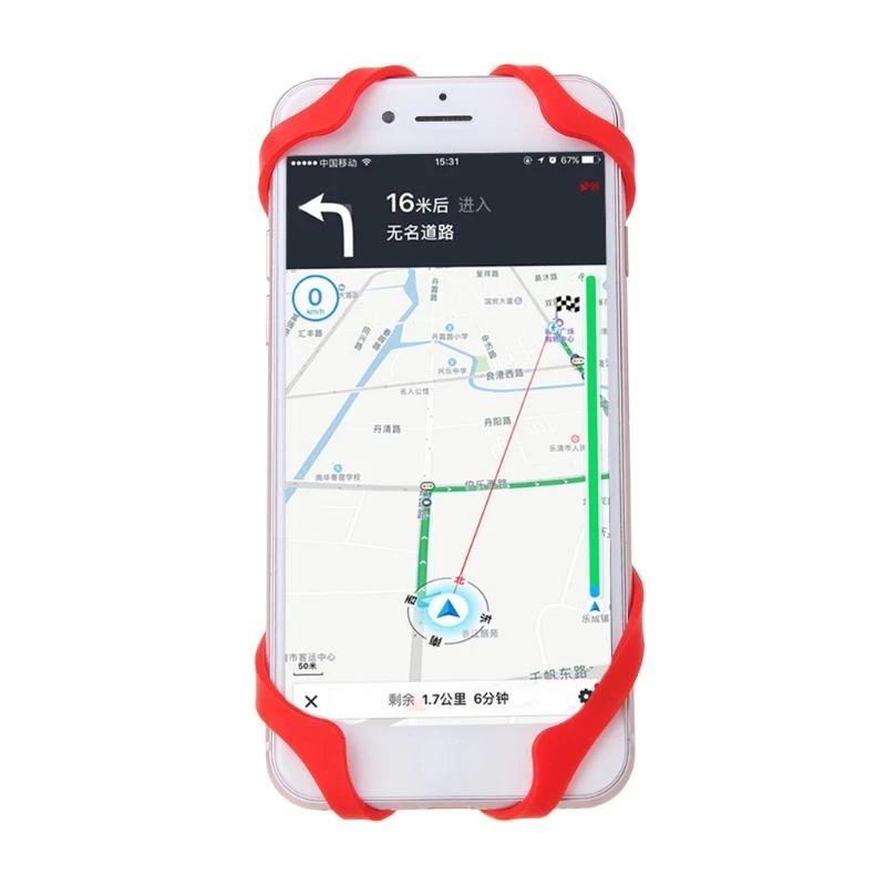 حامل الهاتف الخليوي نطاقات أمان السيليكون تصاعد دراجة نارية مقود دراجة نارية