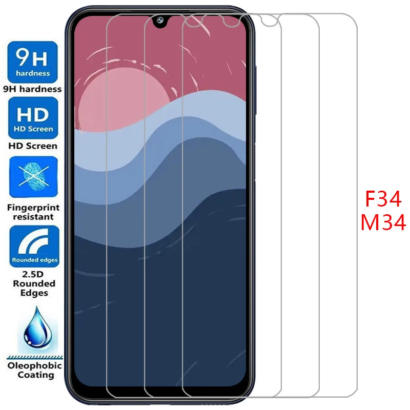 screen protector for samsung galaxy m34 f34 5g protective tempered glass on samsungm34 galaxym34 m f 34 34m 34f film samsumg 9h
