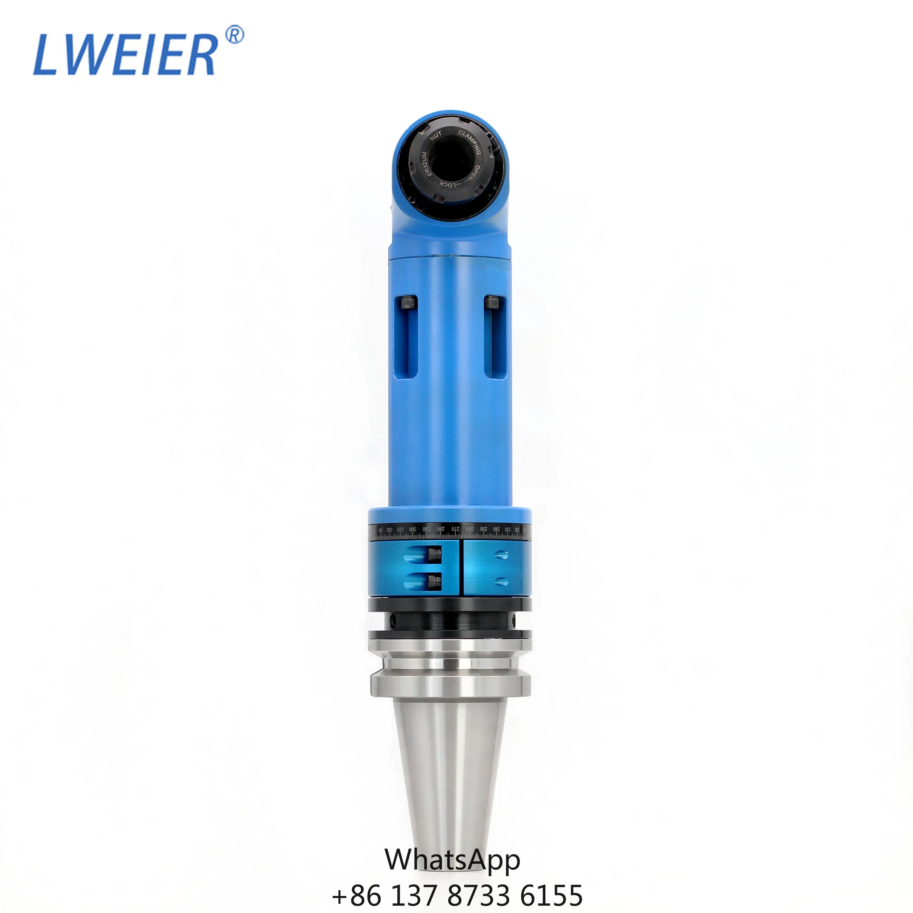 LWEIER BT50 Extended Angle Head Deep Cavity Machining Side Milling Head Right Angle Milling Head 1 Year Warranty