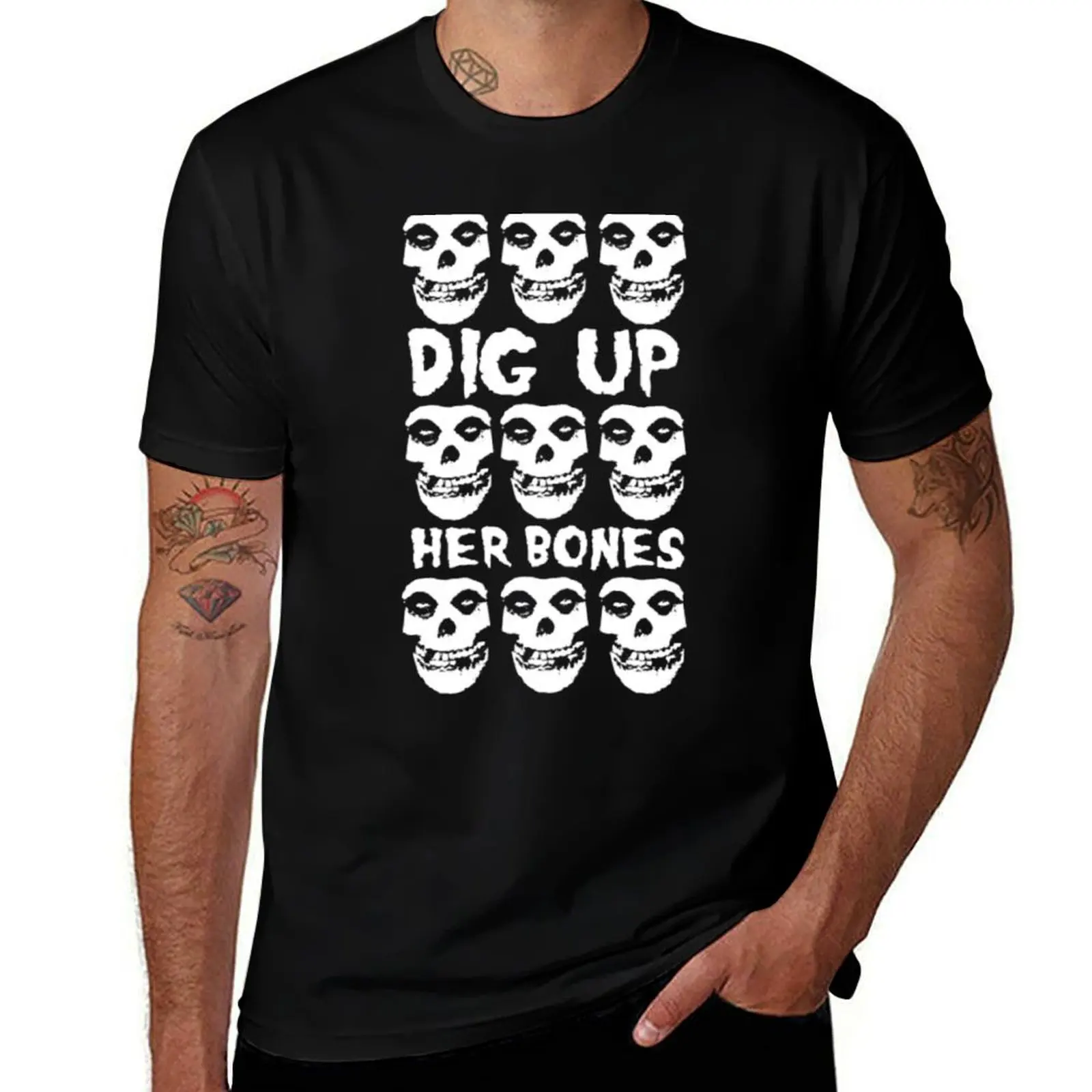 

The Misfits - Dig up her bones T-Shirt summer top man clothes summer clothes heavyweight t shirts for men