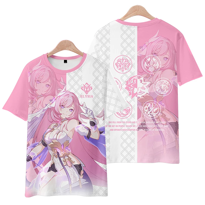 2026 Collapsed Three Alicia Clothes Short sleeved T-shirt Top Painful Clothes cos Anime Surrounding anime Impression Loose