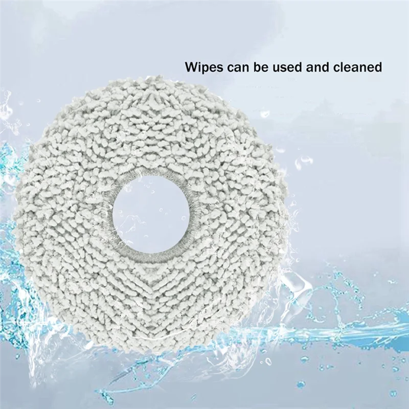 AB43-6枚入りモップクロス Dreame Bot L10S Ultra/ S20 / S10 Pro / X10、Roborock Q Revo、Mijia B101CNロボット掃除機用