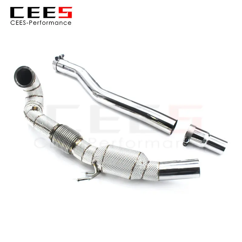 

CEES Downpipe for AUDI S3 2.0T 2015-2022 High Flow Catted Downpipe Tuning Performance Exhaust Downpipe Catalytic Converters