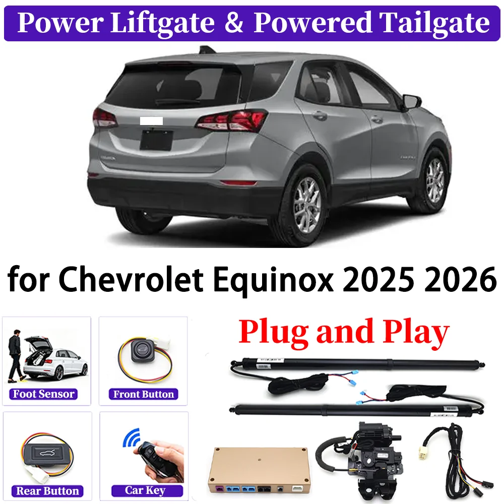 

ZJCGO for Chevrolet Equinox 2025 2026 OEM Upgrade Car Automatic Power Liftgate Kit Smart Auto Electric Tailgate System