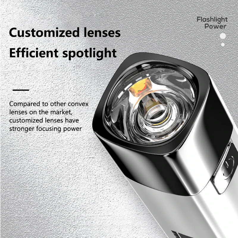 1PC Outdoor Lighting Power Bank Flashlight With USB Rechargeable 3 Modes PortableUltra Bright G3 Tactical LED Mini Flashlight