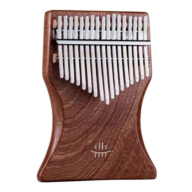 Hluru 17 Key Kalimba Music Instrument Thumb Piano Full Veneer Solid Wood Kalimba 17 Key Finger Piano Portable Instrument