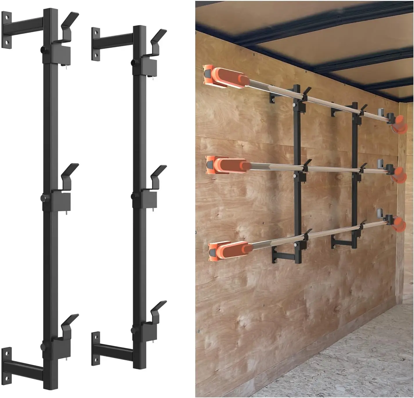 

Weed Eater Racks for Enclosed Trailer, Trimmer Holder for Landscape Truck and Lawn Equipment Accessories