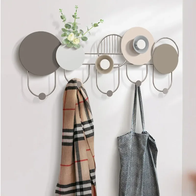 Key & Coat Hanger Nordic Wall Hooks for Porch or Door No Perforation Design Simple and Elegant Entryway Decoration for Home 3