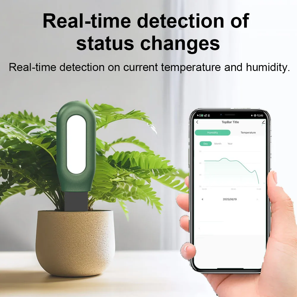 Haozee Tuya Smart Zigbee Soil Tester Temperature and Humidity Meter Moisture Sensor Garden Automation Irrigation Detector