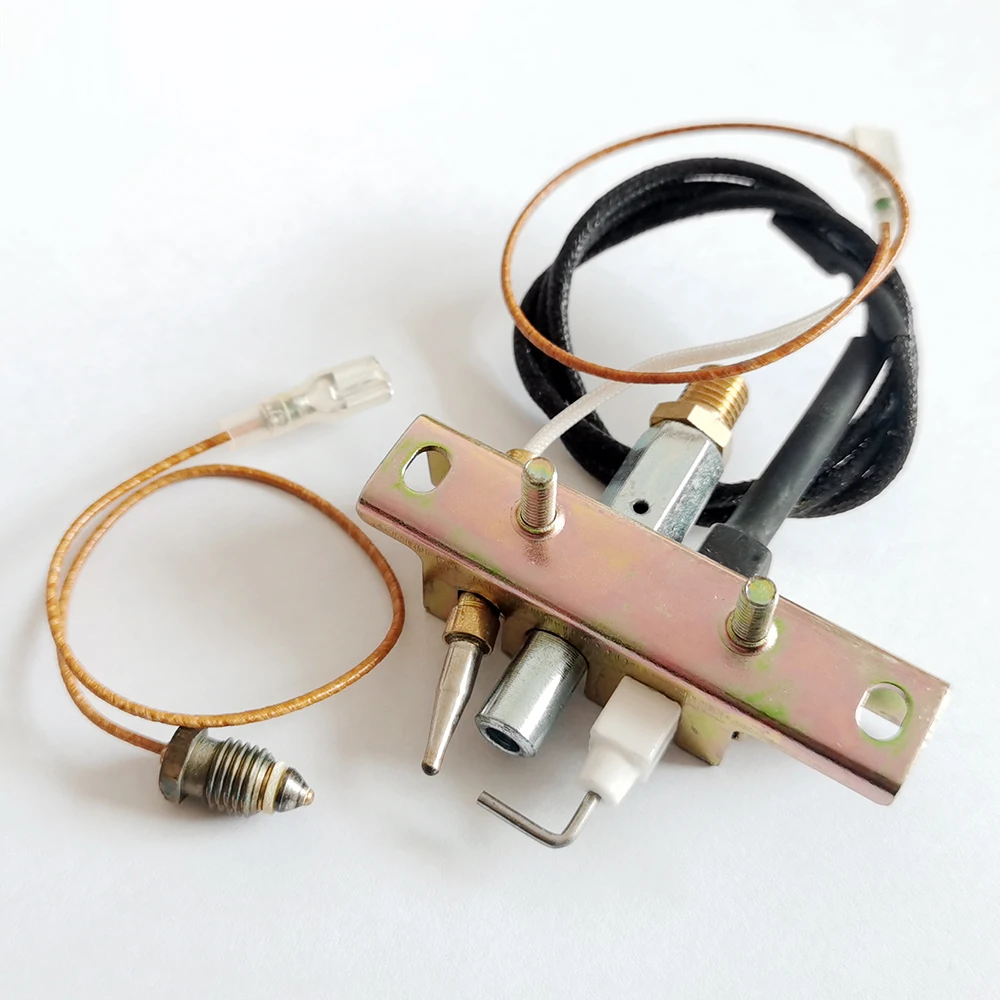 BEHAIVAN LPG Gas Room Heater Pilot Burner Assembly Parts Thermocouple Safety Device Ignition Component LPG Electrical Accessory