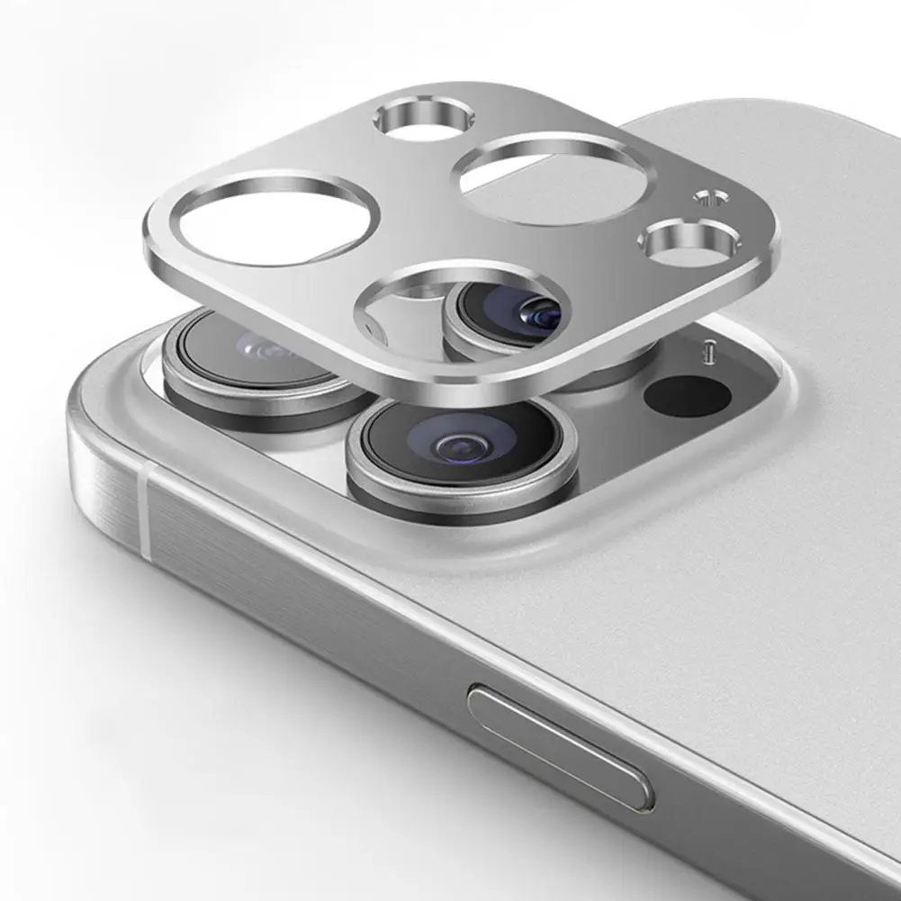 Película protetora de lente de alta qualidade para iphone, antiqueda, liga de metal, estojo para iphone 15pro, 15pro max