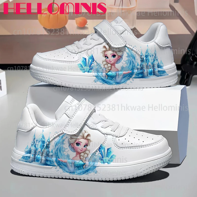 

Новинка 2023 года, одинаковые семейные туфли принцессы Эльзы, детские кроссовки для девочек, повседневная женская спортивная обувь для детей 7 и 18 лет, подарок