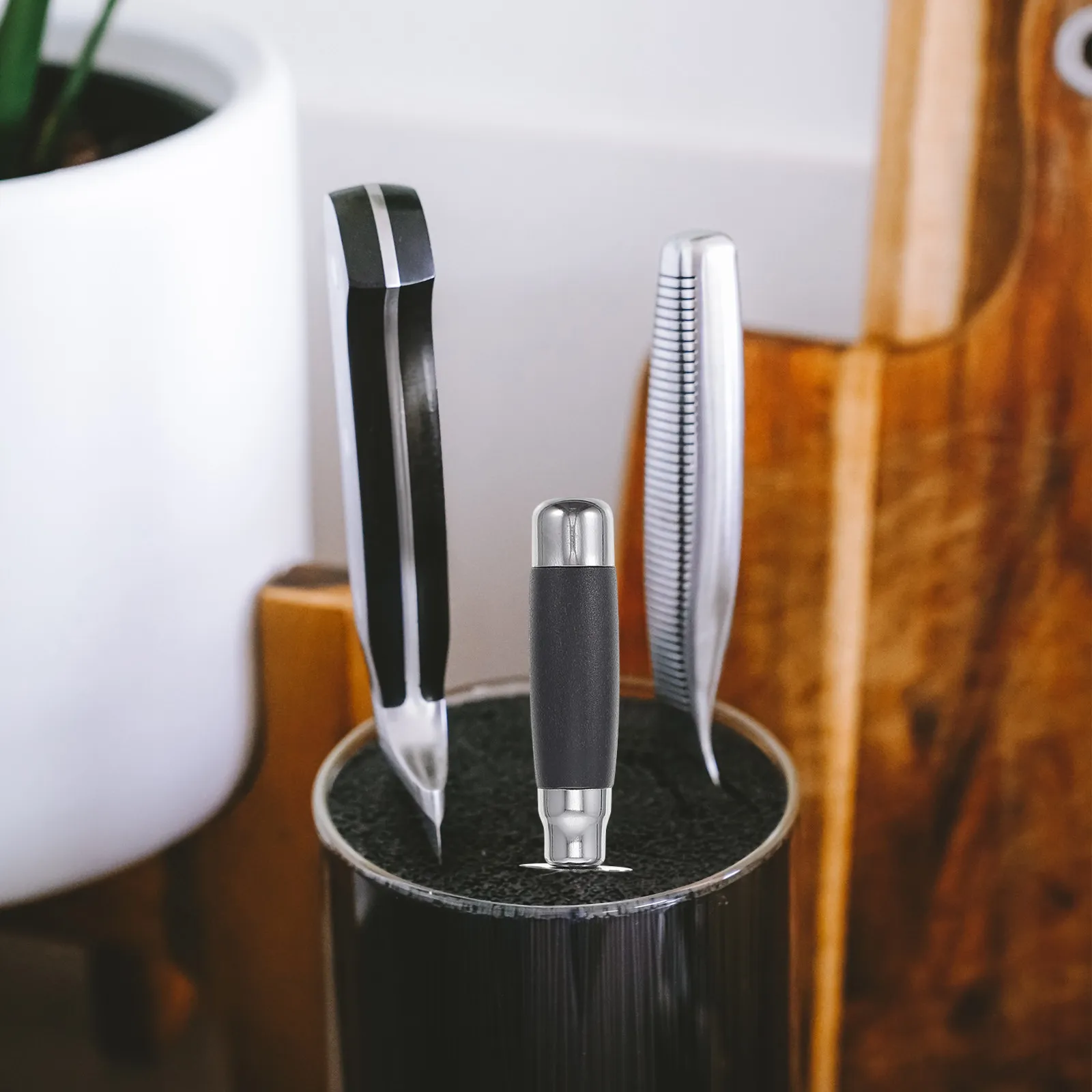 Chef Honing Rod Kitchen Sharpener Tool for All Knife Types Easy to Use and Store Premium Build Quality Multi-Functional Honing