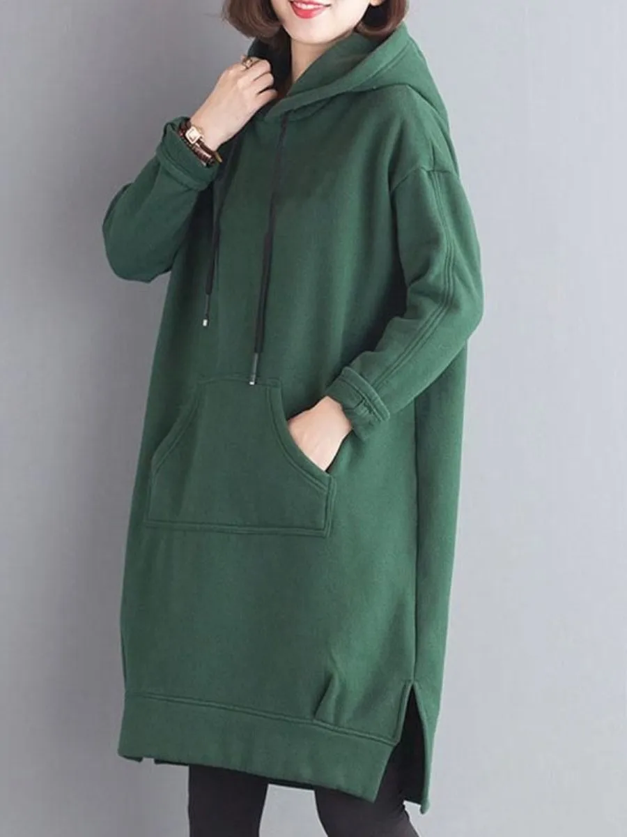 autumn-winter-thiened-fce-hooded-sweatirt-dr-large-size-mid-length-with-slit-pure-color-ket-handkerchief