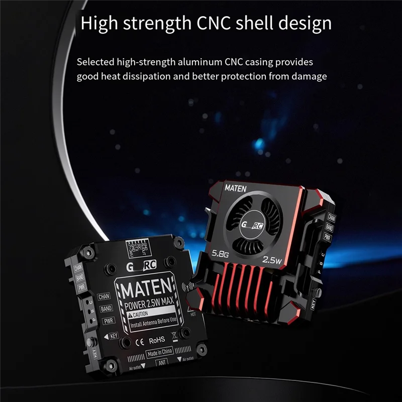 Elegante-2.5W VTX 5.8G 2.5W VTX PRO Per GEPRC 48CH Supporta la regolazione dei parametri OSD per FPV Drone a lungo raggio