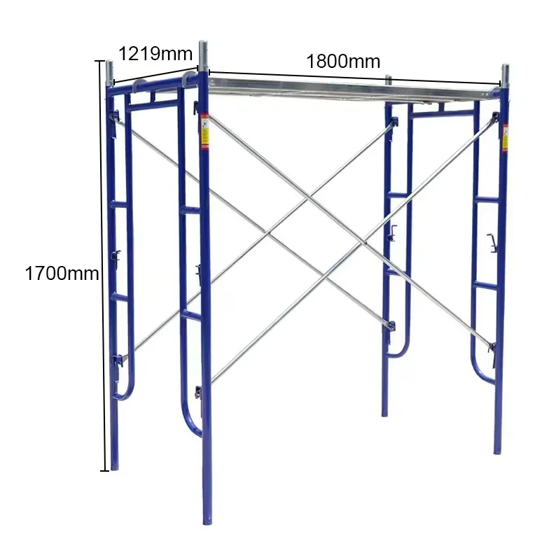 عجلة السقالات مدمجة مع السقالات الفولاذية المجلفنة والسقالات الواجهة تقدم جودة استخدامًا ممتازًا في البناء
