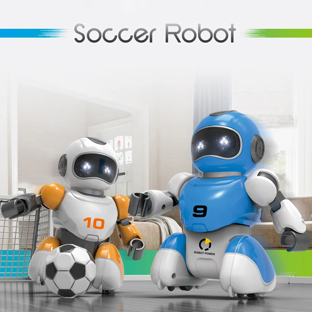 RC Robot Toy Smart Football Battle Remote Control Soccer Robot Parent-Child Electric Educational Toys for Boy Kids Birthday Gift