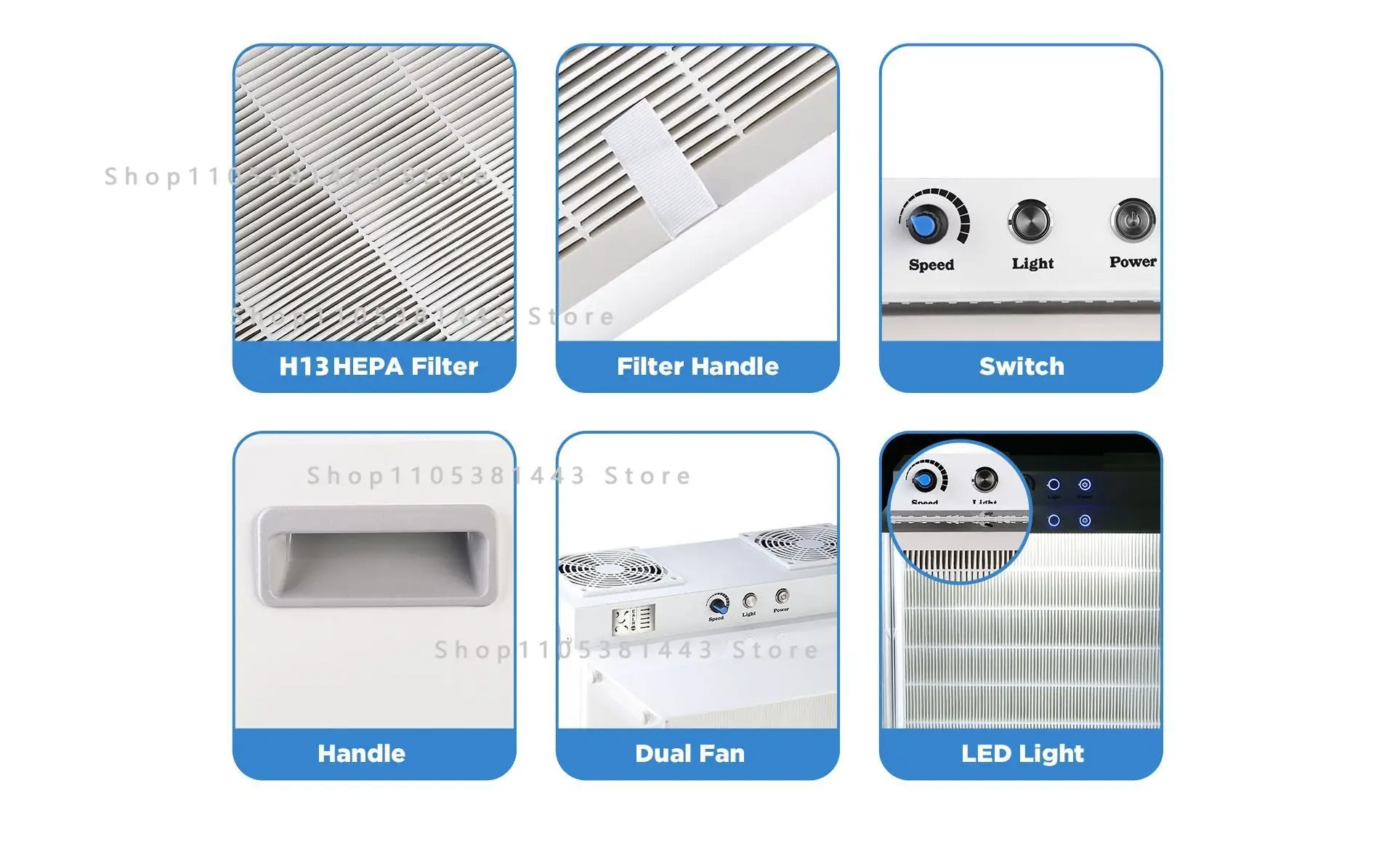 Metal Frame Bench Laminar Flow Cabinet with HEPA Filter for Home Mycology and Hydroponic Growth Custom Mini Laminar Flow Hood