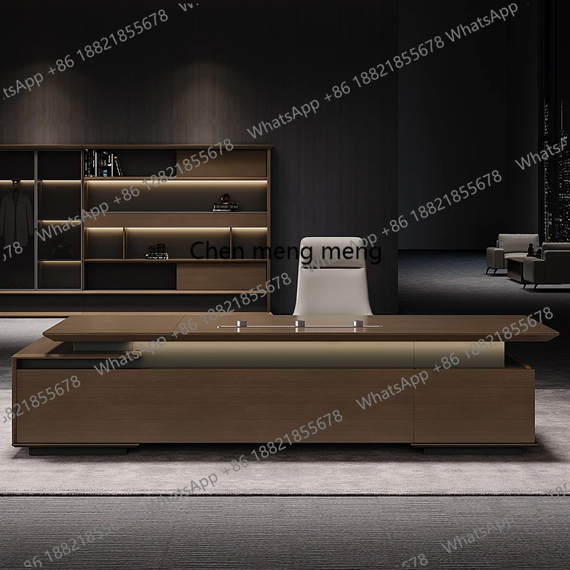 Sedentary Computer Desks President Filing Cabinet L Shaped Boss Office Desks Chairs Gaming Gaming Executive Workshop Furniture