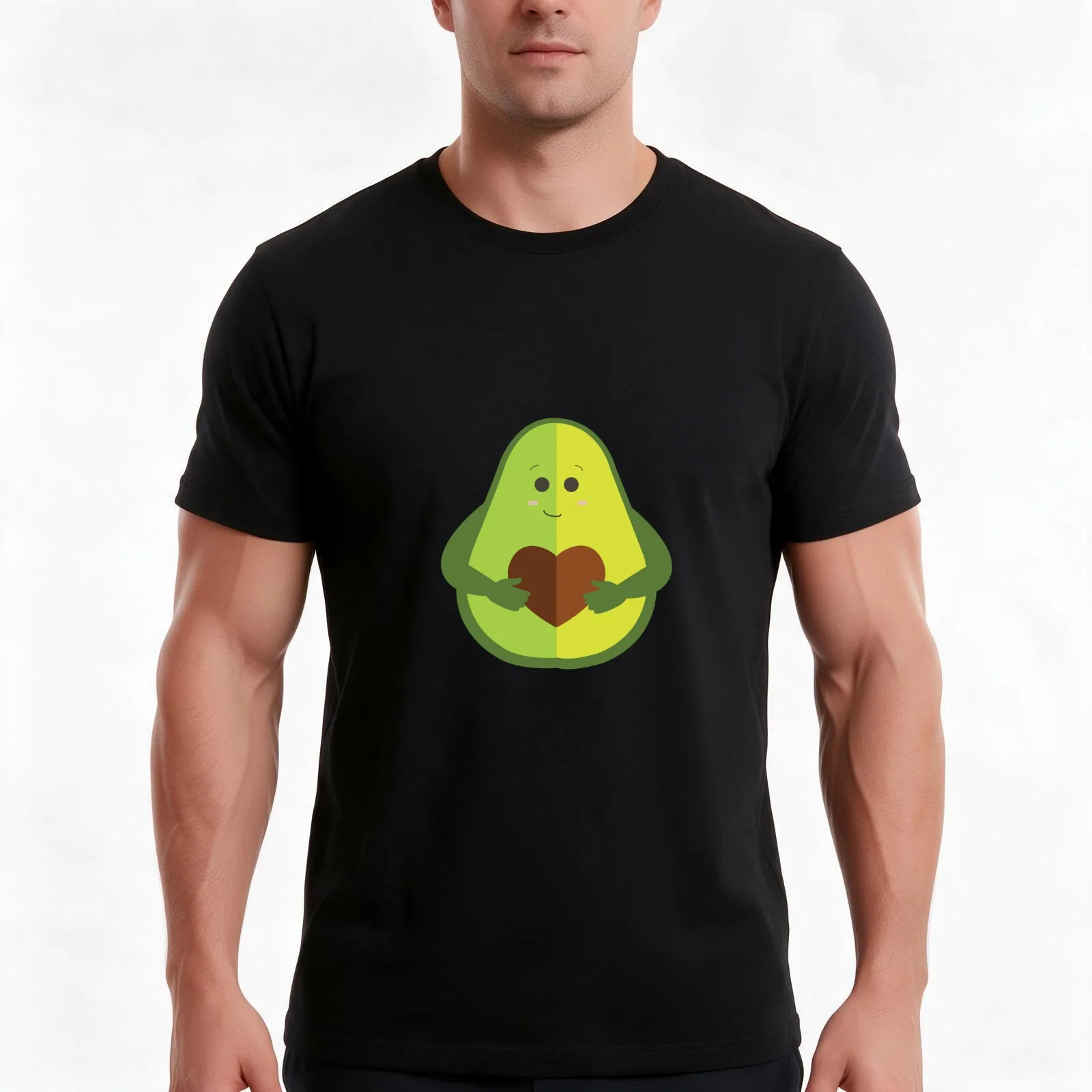 Avacado T-Shirt Summer Casual Cotton Tee Oversized Streetwear Tops Vintage Graphic Print Loose Fit Short Sleeve 100% Cotton