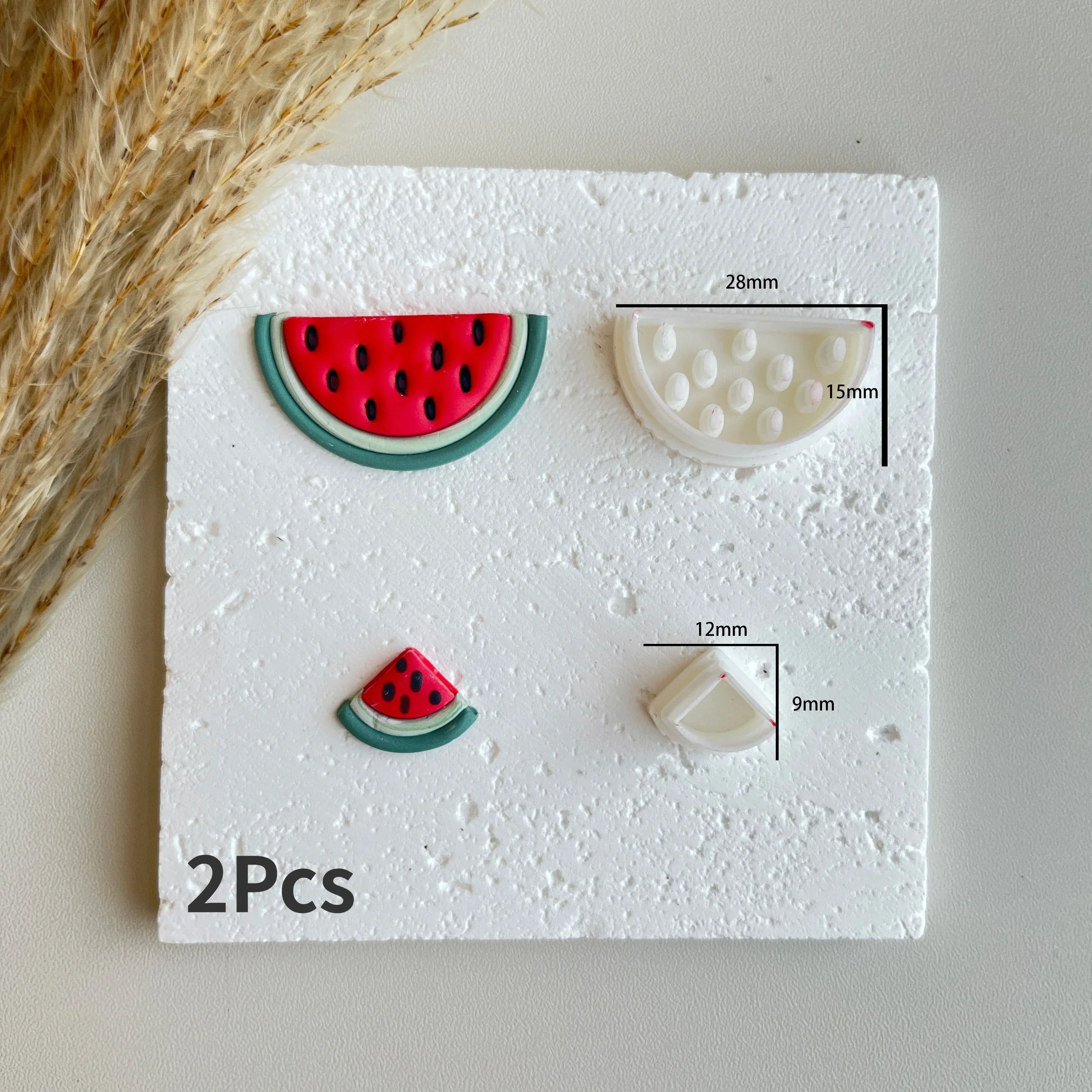 Fruits Series Polymer Cutting Molds for DIY Earrings