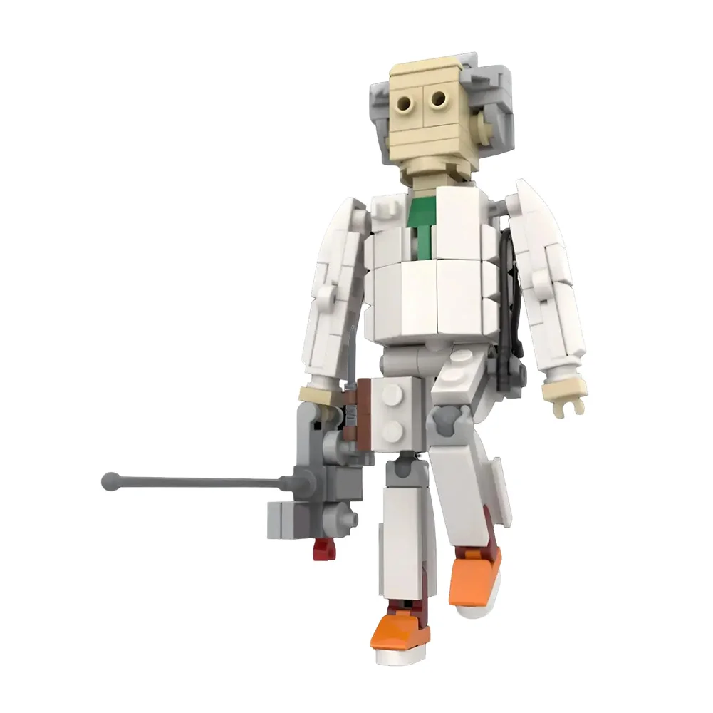 Gobricks MOC Doc Emmett Brown con bloques de construcción RC Brickheadz, modelo del futuro, juguete de ladrillos ensamblados para niños, regalo