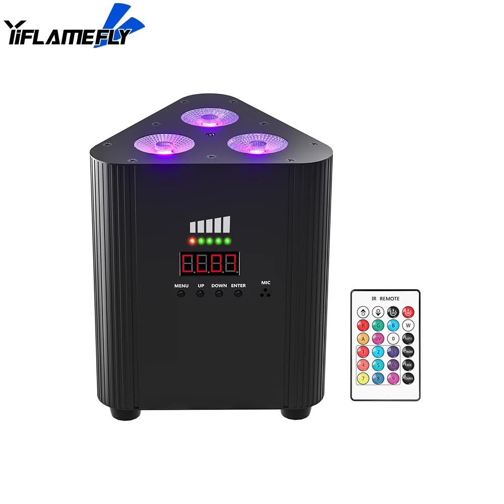 yiflamefly rgbw triangulo sem fio wall washer light efeito de palco luz para concerto disco party dmx512 em 1 01