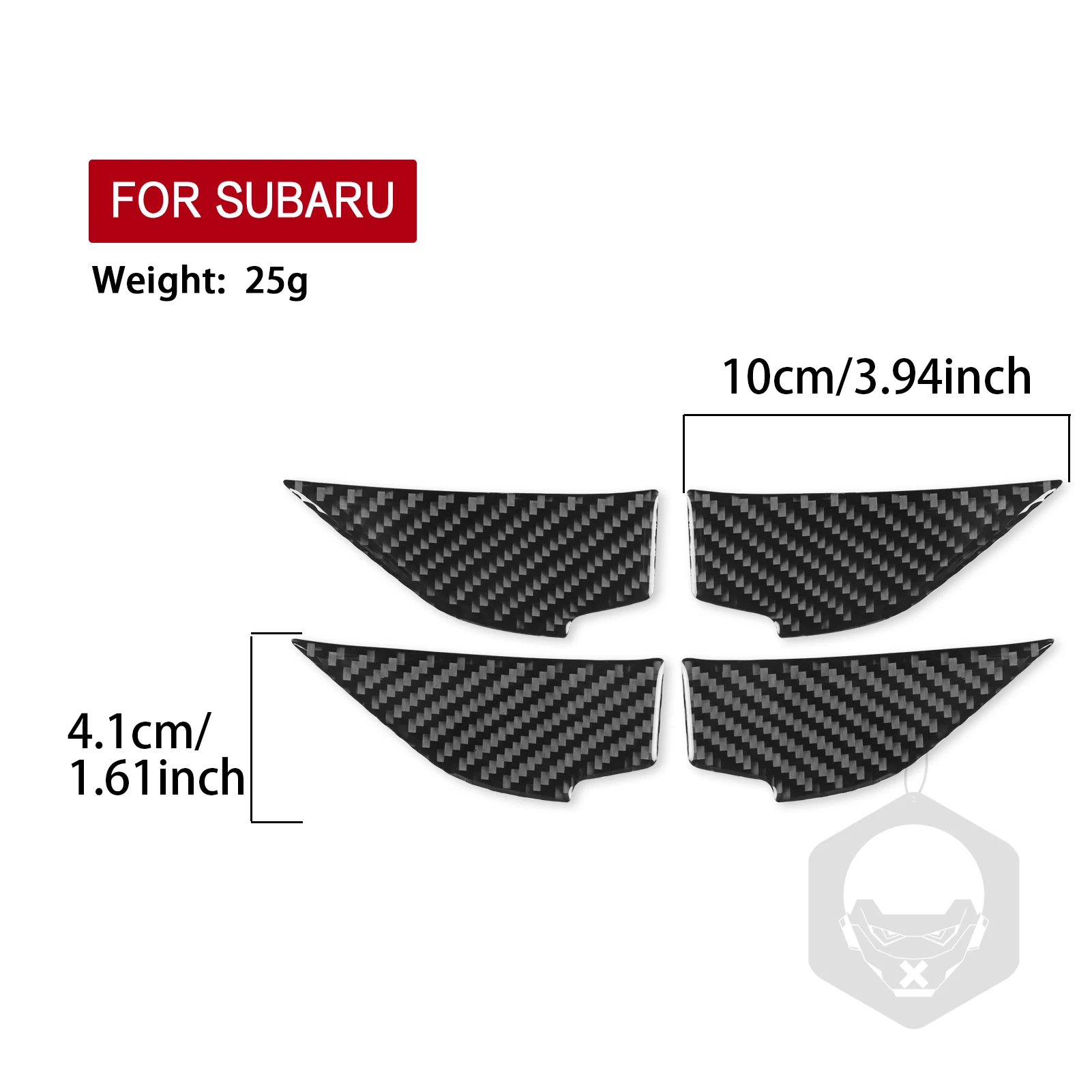 Real Carbon Fiber Car Accessories Door Handle Bowl Trim Cover Soft Sticker For Subaru Forester SK 2019 2020 2021 2022 2023 2024 - view 5