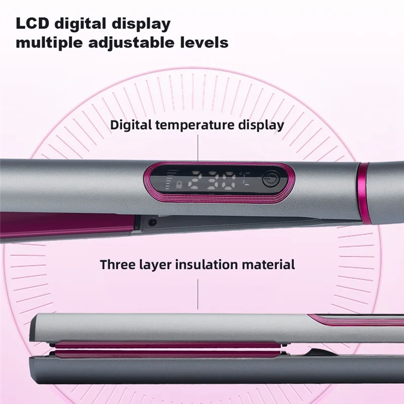 

2 In 1 Hair Straightener And Curler For Styling Flat Iron Hairdressing Tools