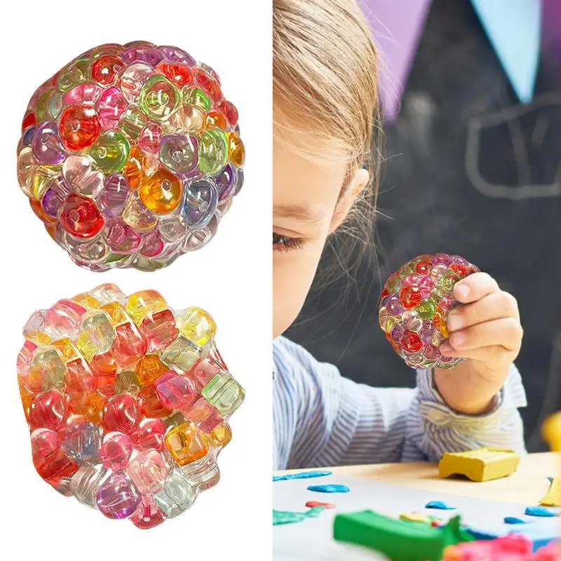 Bunter Quetschball für Kinder, sensorisches Stressabbau-Quetschspielzeug, Entlüftung, Stimmung und Verbesserung des Spaßes, Zappelspielzeug, Urlaubspartys, Geschenke