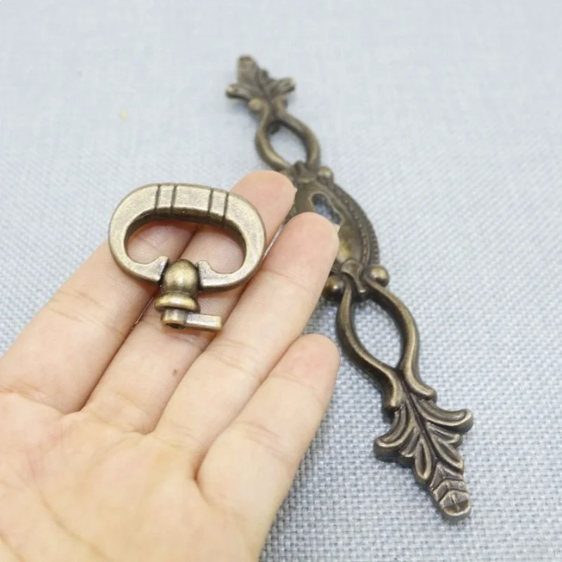 2Pcs Long, Bronze-Colored Handles, Suitable for Use on Drawers, Cabinets and Wardrobes. Includes Installation Screws.