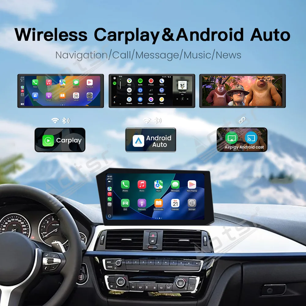 

Автомобильный радиоприемник с горизонтальным экраном для BMW 3 серии GT 2018-2020, автомобильный мультимедийный видеоплеер, GPS-навигация, блок Carplay, автозапчасти HD