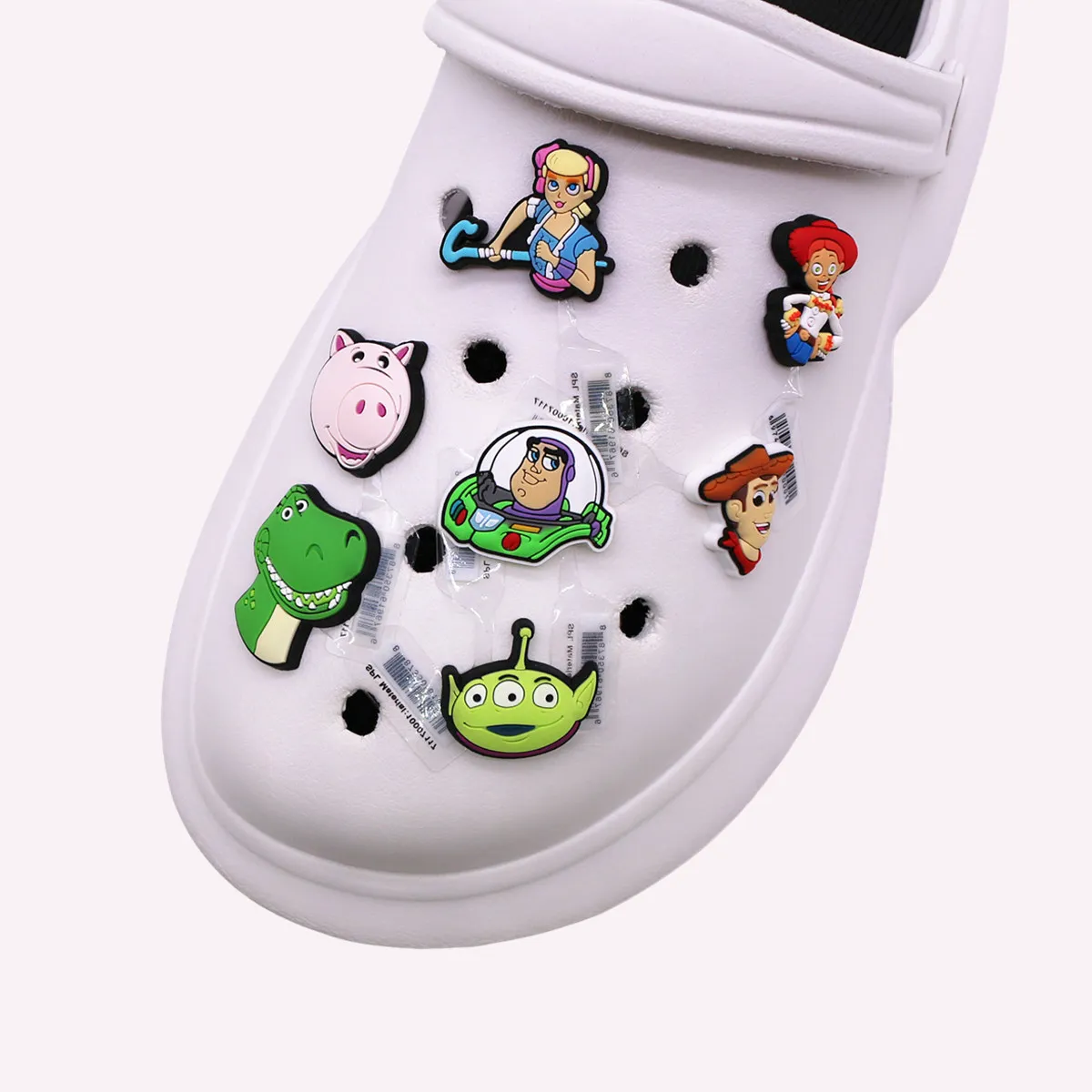 1pcs Disney Toy Story Buzz Lightyear PVC Shoe Charms Clog Accessories Classic Cartoon Sandal Decorations Durable Friend Gifts view 3