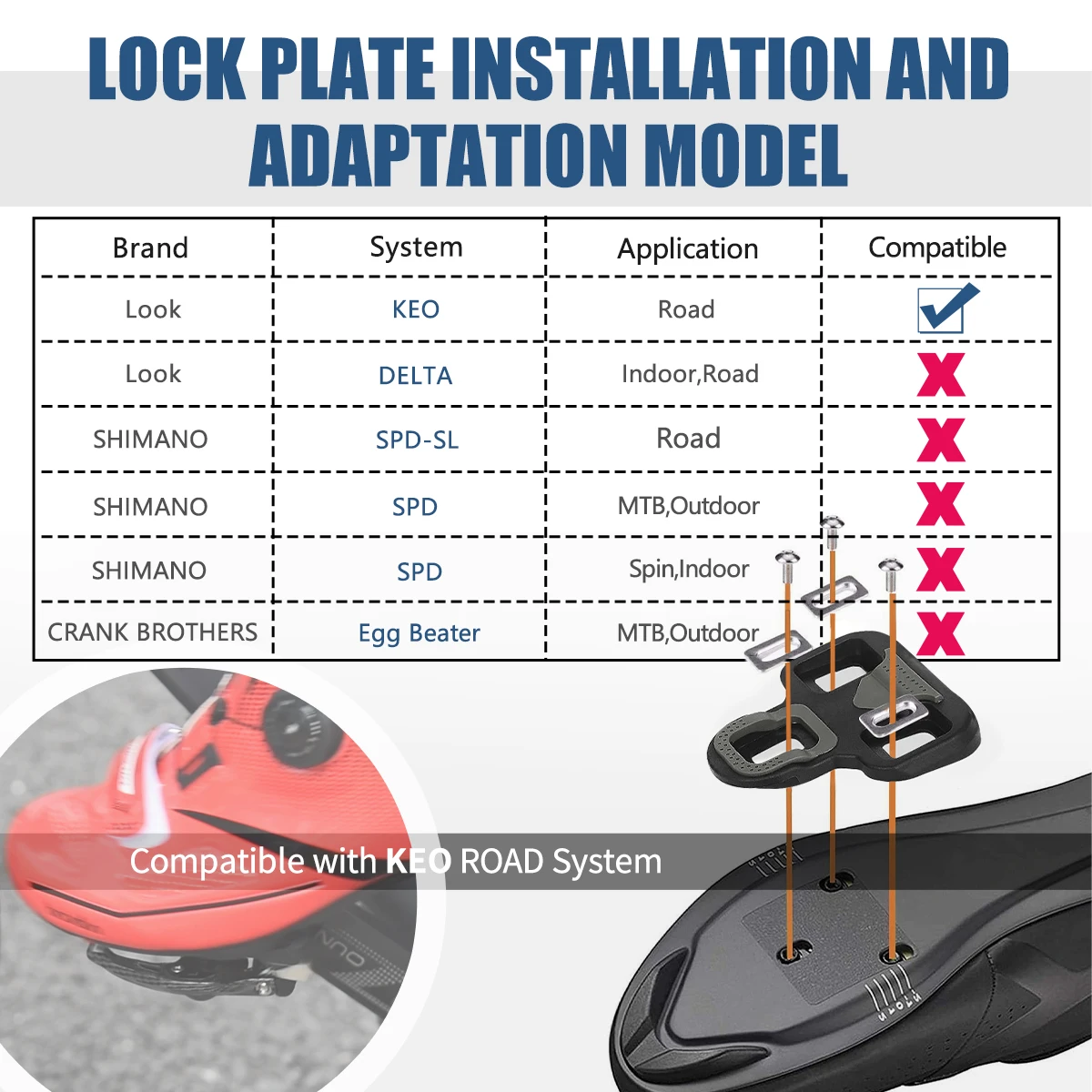 US Warehouse Carbon Pattern Road Bicycle Pedals, Racing Clip-On Pedals, Self-Clipping Pedals For Shimano SPD-SL/KEO System