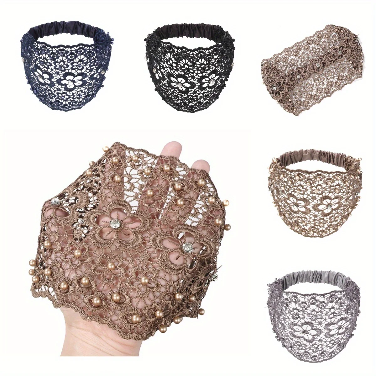 

Wide-Brim Hair Hoop Elegant Hollow Floral Design Headband Retro Style Hair Accessories for Women Light Luxury Headwear