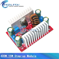 DC 400W 15A Step-up Boost Converter Constant Current Power Supply LED Driver 8.5-50V to 10-60V Voltage Charger Step Up Module