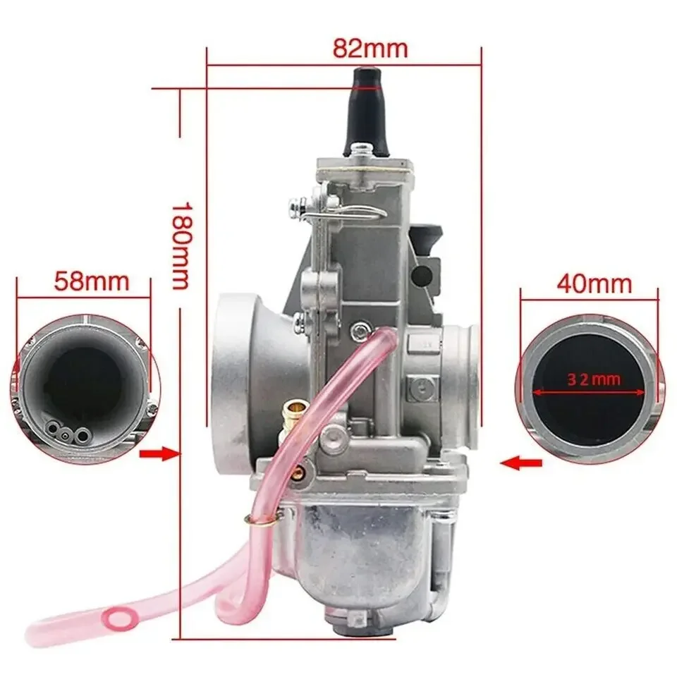 Carburetor for Mikuni TM32 32mm TM32FS Flat Slide Smoothbore Carb For YAMAHA DT200WR DT200S RZ250 RZ350