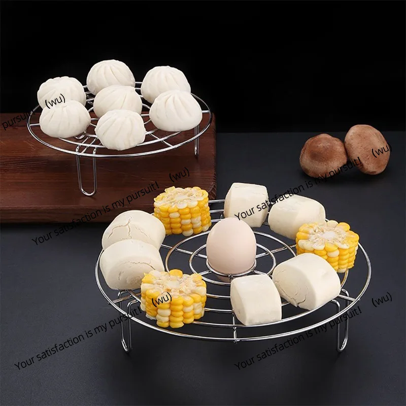 Stainless steel steamer, steamer, dumpling and egg barbecue, kitchen cutlery rack, cooking accessories