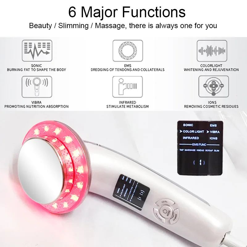 Multifunction EMS Body Slimming Massager Ultrasonic Cavitation Machine Fat Burner Skin Tighten Body Shaping Facial Care Beauty