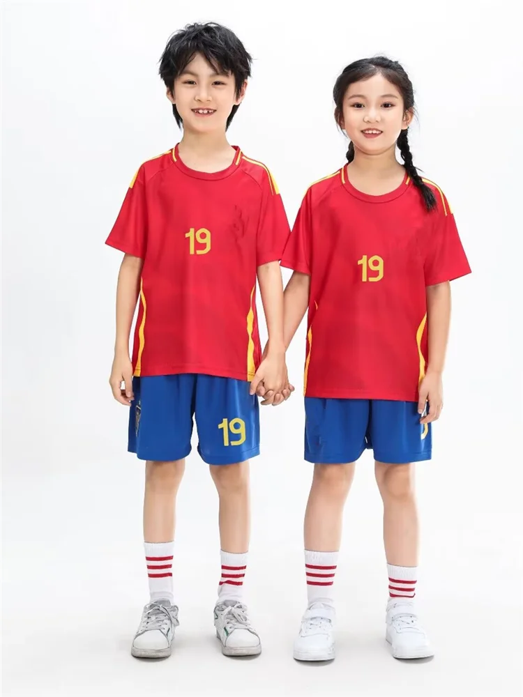 children's  sport set boy girl Spanish Lamine Yamal Fans shirt Training wear men and kids games  soccer kits Leisure Uniforms