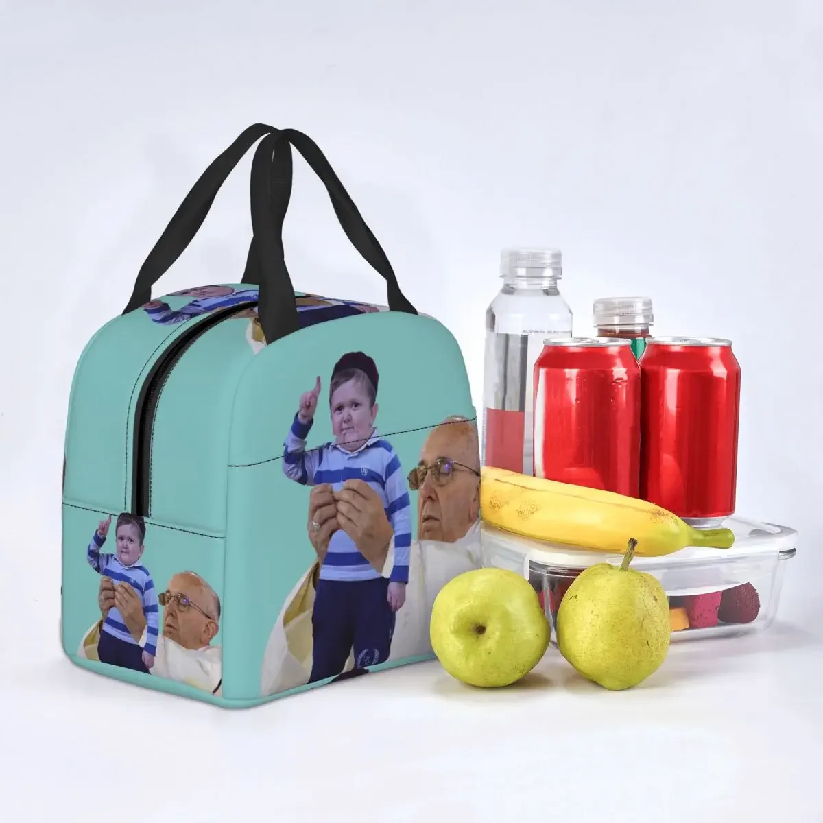 King Hasbulla Thermal Insulated Lunch Bag Women Portable Cooler Warm Lunch Box for Outdoor Picnic Multifunction Food Tote Bags