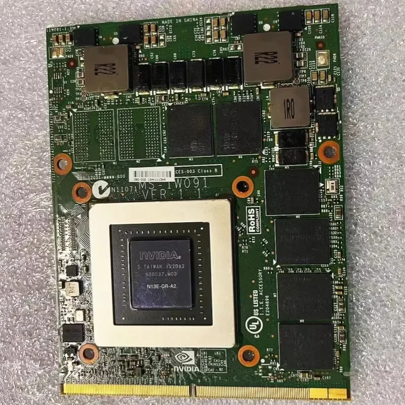 GTX670M GTX 670M MS-1W051 N13E-GS1-LP-A1 1.5G GDDR5 MXM para GT60 GT70 MS-16F3 MS-1762 MS-16F31 MS-17621