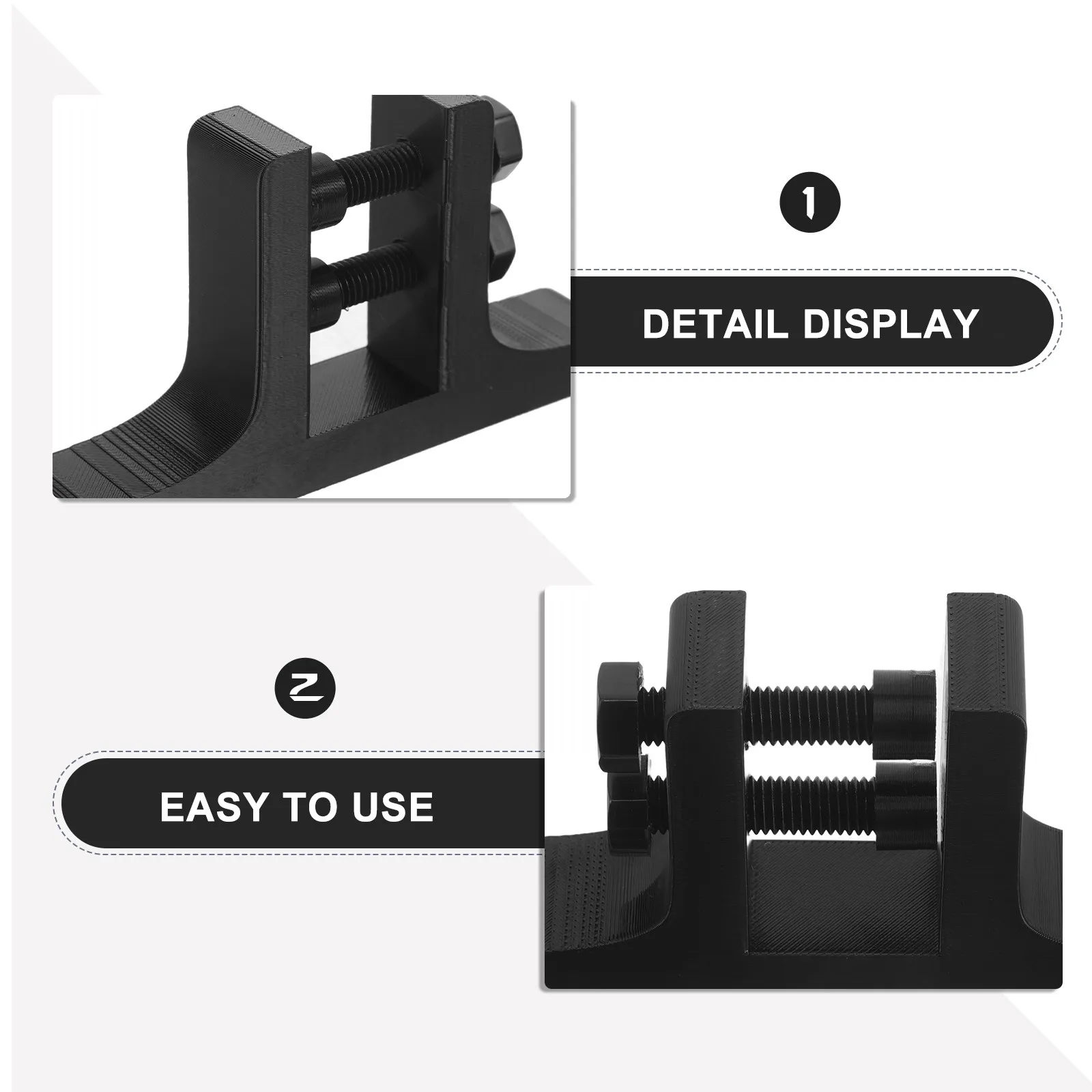 1Pair Adjustable Standing Mirror Brackets for 12Mm Thickness Certificate Display Stand Picture Frame Support for Home Office