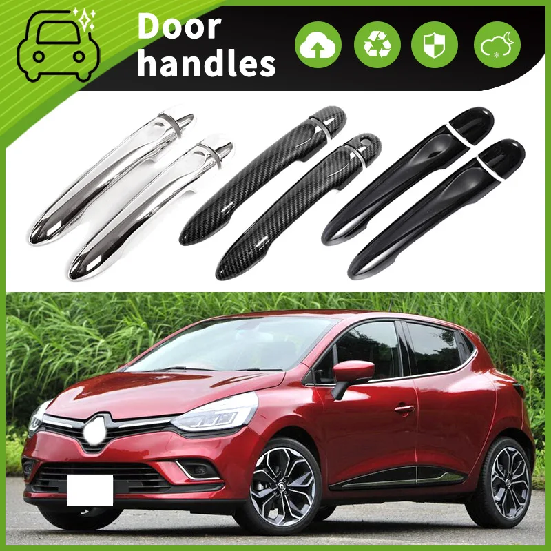 Suitable for 17-20 Renault Lutecia door bowl handle decorative sticker door handle scratch-proof accessories